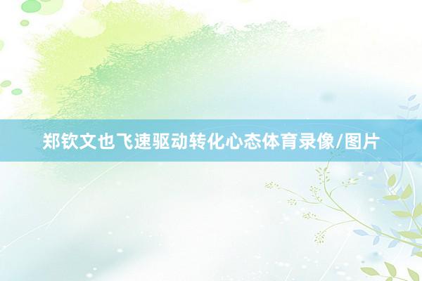 郑钦文也飞速驱动转化心态体育录像/图片