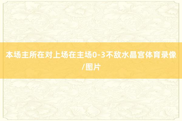 本场主所在对上场在主场0-3不敌水晶宫体育录像/图片